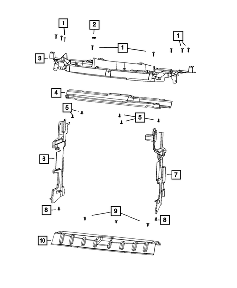 Radiator and Related Parts; Charge Air Cooler for 2021 Jeep Cherokee #3