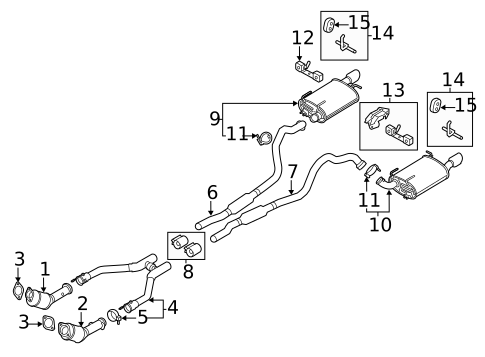 Exhaust Components for 2011 Ford Mustang #0