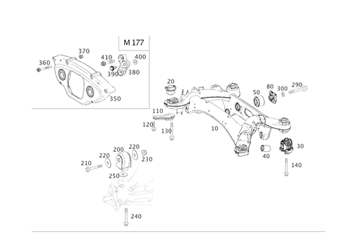 Rear Axle Carrier for 2020 Mercedes-Benz C63 AMG #0