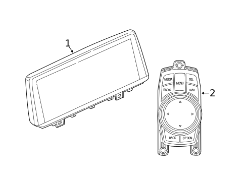 Shroud, Switches & Levers for 2017 BMW X6 #1