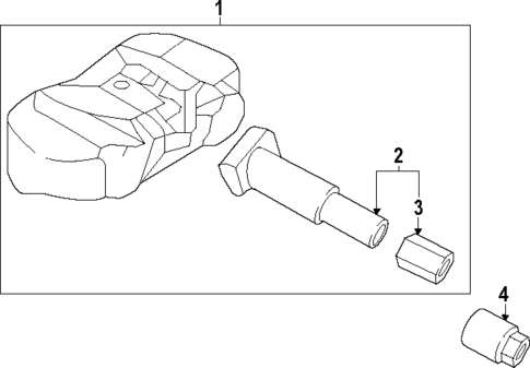 Tire Pressure Monitor Components for 2025 Genesis G90 #0