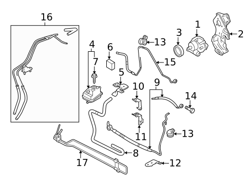 Pump & Hoses for 2006 Audi TT Quattro #0