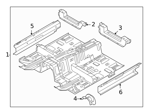 Floor & Rails for 2024 Genesis GV70 #0