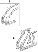4635SP1C01ZZ - Body: Uniside Panel for Acura: Legend Image