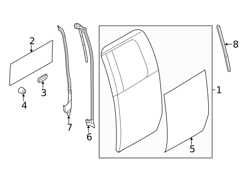Door & Components for 2010 Ford F-150 #0