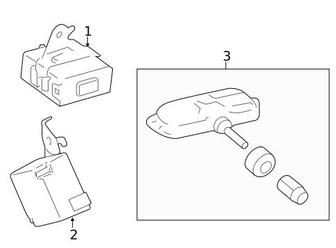 Tire Pressure Monitor Components for 2016 Scion tC #0