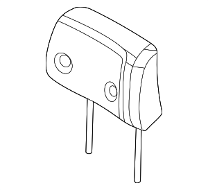 ML3Z96611A08J - Body: Headrest Pad for Ford Image