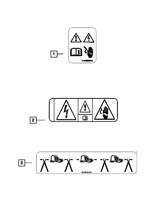 « 5186044AC – Labels : Batterie Etiquette pour Mopar Image »