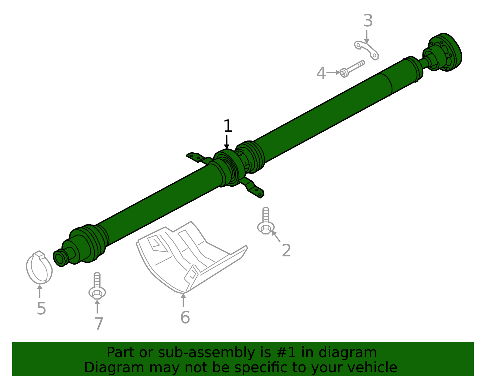 2019-2025 Porsche Macan Drive Shaft 95B-521-101-AB | OEM Parts Online