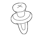 B09251833 - Electrical: Headlamp Assembly Rivet for Mazda: 2, 3, 5, 6, 626, CX-3, CX-30, CX-5, CX-7, CX-9, Millenia, MPV, MX-5 Miata, Protege, Protege5, RX-8 Image