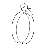 9611110780 - : 2009-2024 Toyota - Air Hose Clamp for Scion: iQ | Toyota: C-HR, Corolla, Matrix, Mirai, Sequoia, Tundra Image