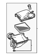 17800F4010 - : Air Cleaner Assembly for Toyota: Sequoia, Tundra Image