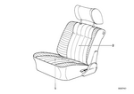 52101941911 - Seats: Cover Backrest Cloth for BMW Image