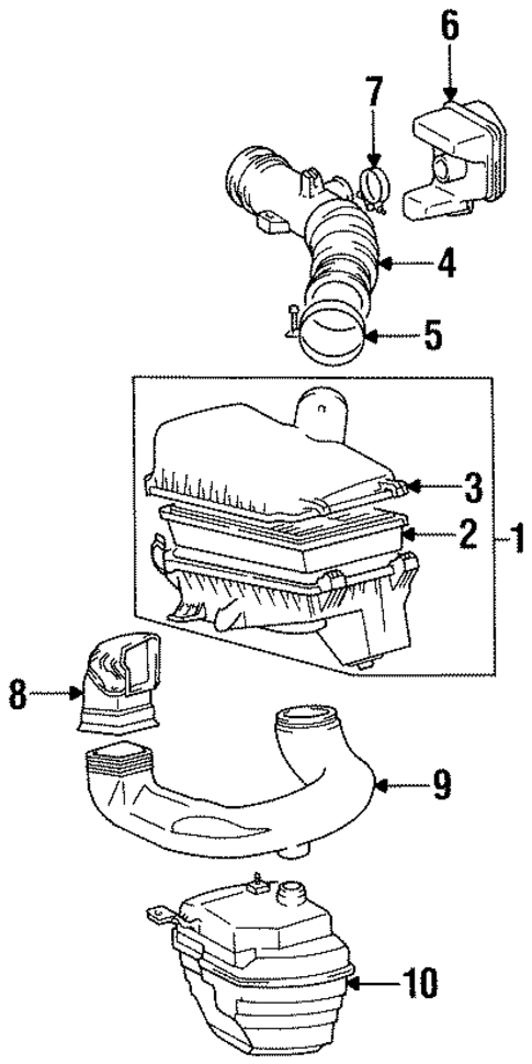 Air Intake for 1997 Toyota Corolla #1