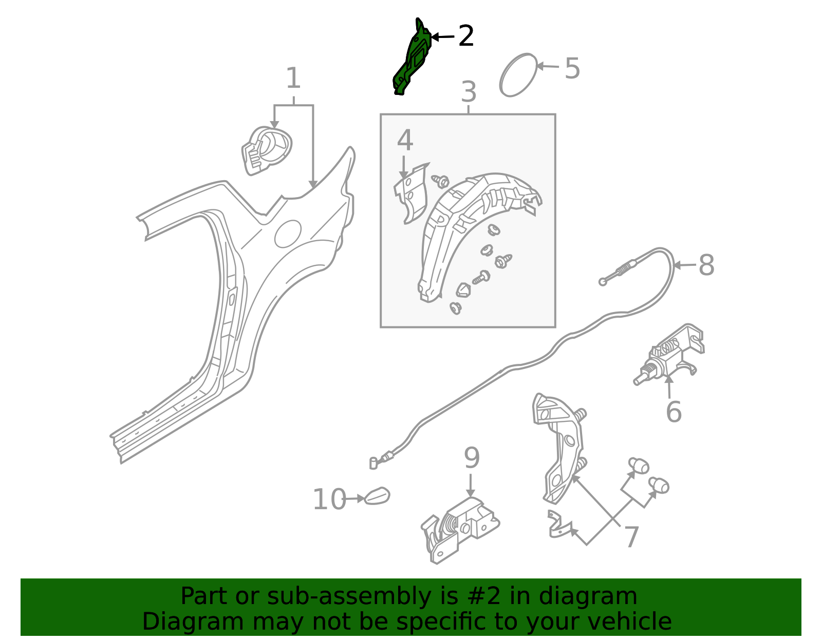 2004-2011 Mazda RX-8 Quarter Panel Extension F151-71-4A1 ...