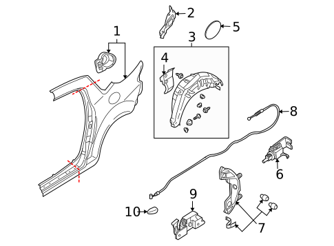Fuel Door for 2006 Mazda RX-8 #0