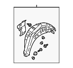 F157561J0H - : Splash Guard for Mazda: RX-8 Image