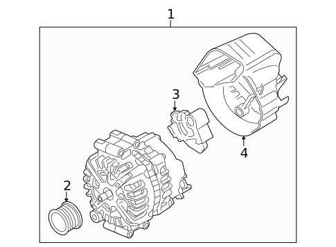 Alternator for 2010 BMW 760Li #1
