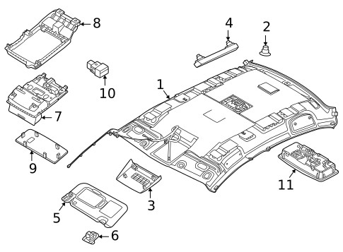 Interior Trim - Roof for 2024 Nissan Sentra #0