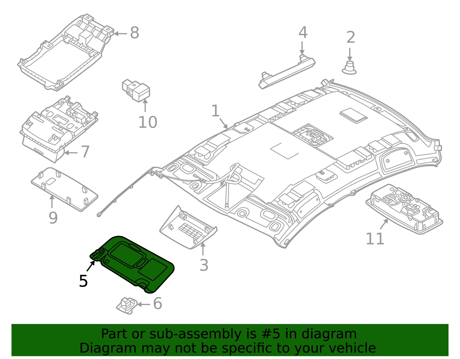 2020-2025 Nissan Sentra Sun Visor 96400-6LE0C | OEM Parts Online