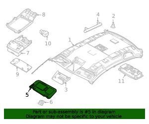 96401-6LE0D - Sun Visor 2020-2025 Nissan Sentra | Official Nissan Parts ...
