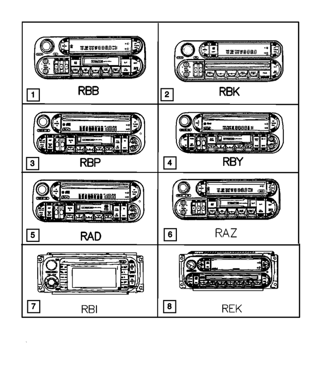 5091610AD - : AM/FM With CD Radio for Mopar Image