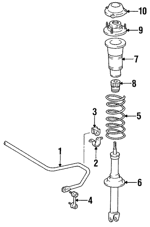 Shocks & Components for 1999 Lexus SC400 #0