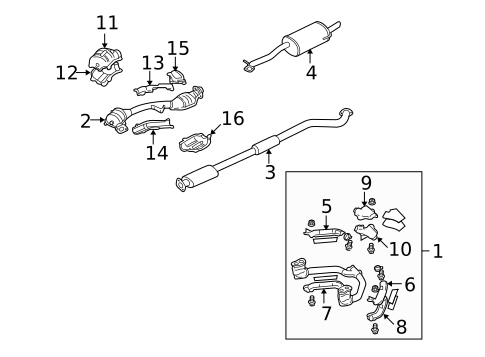 Exhaust Manifold for 2005 Saab 9-2X #1