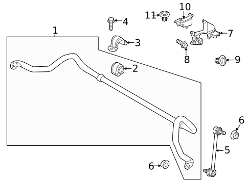Stabilizer Bar & Components for 2023 Mazda MX-30 EV #0