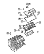 4663980AB - : Cylinder Head Cover Gasket, Right for Mopar Image