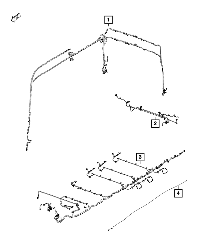 52112605AB - : Body Left Wiring for Mopar Image
