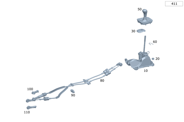 1773600009 - Gearshift Mechanism: Center Gearshift for Mercedes-Benz: 180A, 220a, A220, CLA250, CLA35 AMG, CLA45 AMG, CLA45 AMG S Image image
