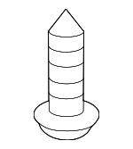 1244106207B - Body: Tail Gate Trim Screw for Kia: Carnival, EV6, EV9, Forte, K5, K900, Niro, Niro EV, Optima, Rio, Sedona, Sorento, Sportage, Stinger, Telluride Image