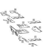 68006365AA - Body Sheet Metal Except Doors: Insulation for Mopar Image