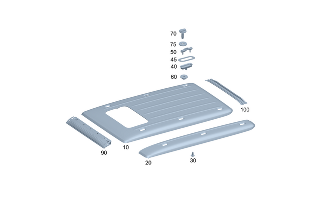 4656500400 - Roof: Paneling, Roof for Mercedes-Benz Image image