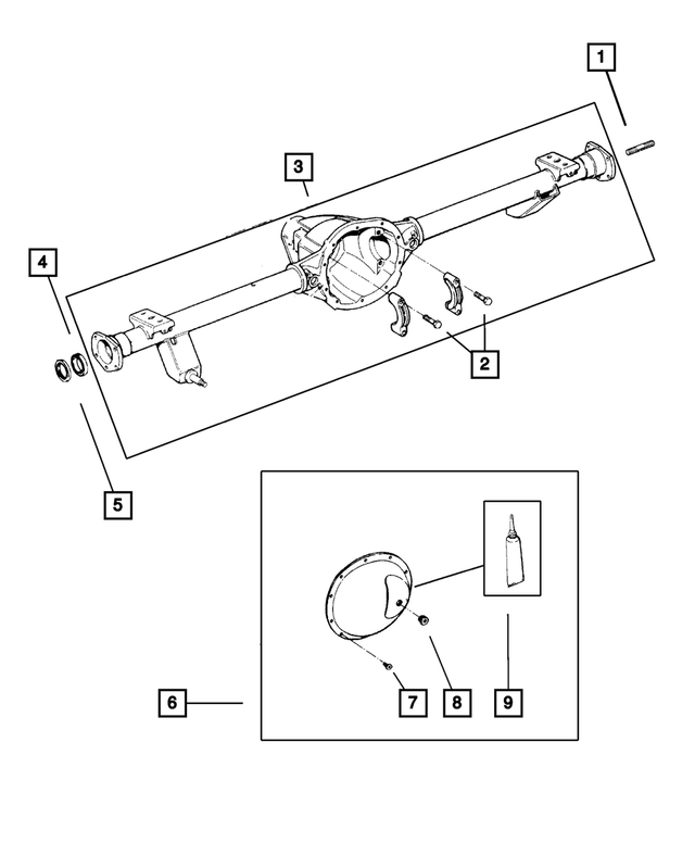 5080665AA - Rear Axle: Stud, Mounting for Mopar Image