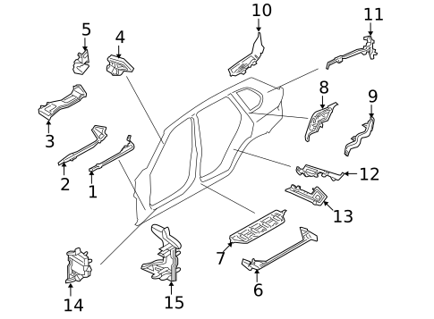 Inner Components for 2011 BMW X6 #0