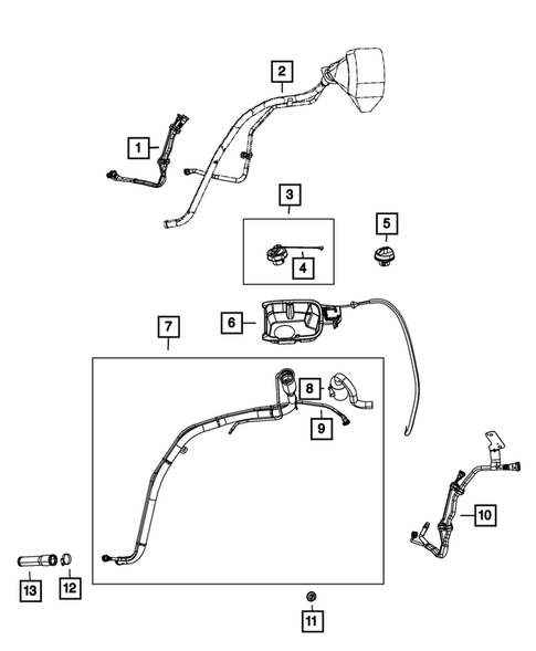 Fuel Tank Filler Tube for 2013 Jeep Grand Cherokee #0