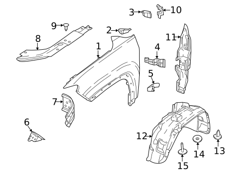 Fender & Components for 2021 Jeep Compass #0
