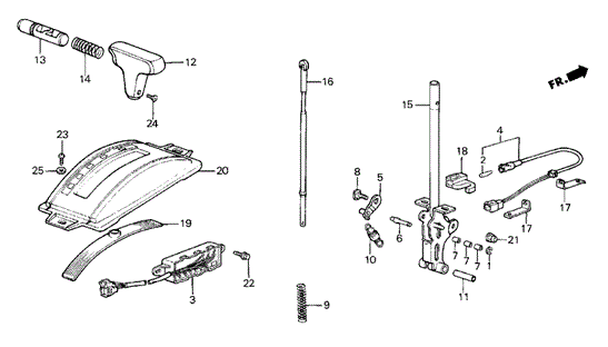 Select Lever for 1986 Honda Civic #0