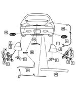 4780062AG - : Tail Stop Backup Lamp, Right for Mopar Image