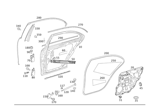 Rear Doors for 2011 Mercedes-Benz S 550 #0