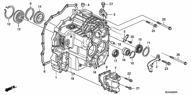 AT Transmission Case for 2008 Acura TSX #0