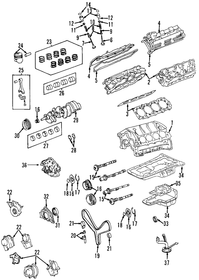 1140159778 - Engine: Cylinder Block for Lexus Image
