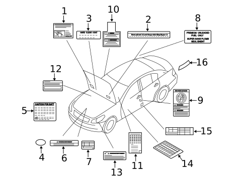 Labels for 2013 INFINITI EX37 #0