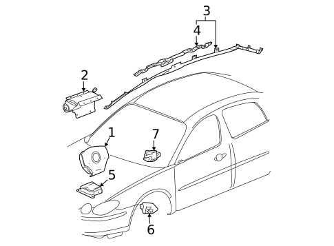 Air Bag Components for 2008 Buick LaCrosse #0