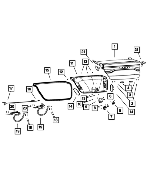 Deck Lid for 2015 Dodge Dart #0