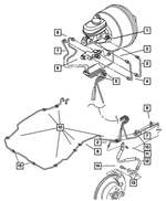 52127970 - Service Brakes: Brake Valve Bracket for Mopar Image