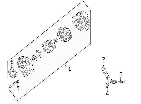 Alternator for 2002 Nissan Quest #1
