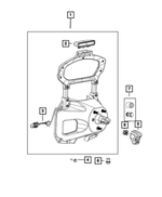 68542438AB - Electrical: Spare Tire Bracket Assy for Mopar Image